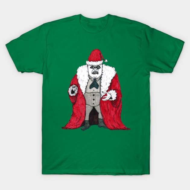 Penguin Claus T-Shirt by lowen morrison